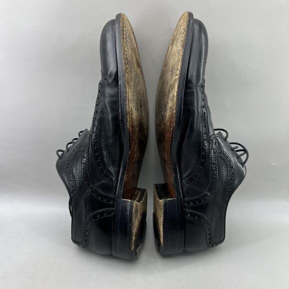 Magnanni Wingtip Oxford Men Size 8 M Black Leather Dress Brogue Formal Shoes main image 4
